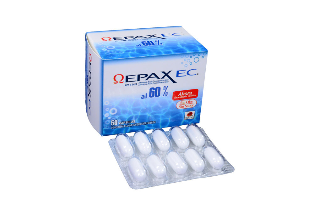 Epax EC 60 % Caja x 50 Cápsulas - Hiperlipedimas
