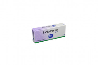 Escitalopram 20 mg Caja Con14 Tabletas Cubiertas