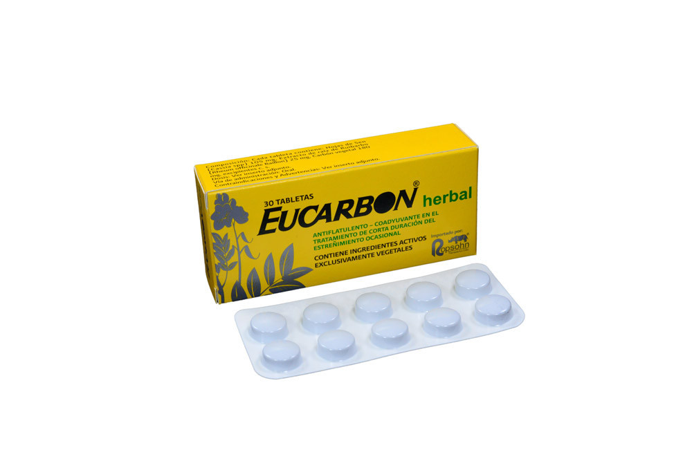 Eucarbon Herbal Caja Con 30 Tabletas