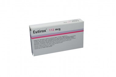 Eutirox 112 mcg Caja Con 50 Tabletas
