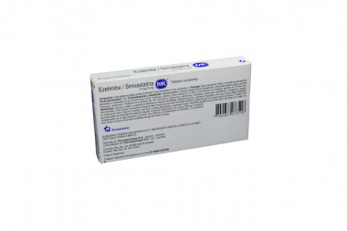 Ezetimibe / Simvastatina 10 / 10 mg Mk Caja Con 14 Tabletas Recubiertas