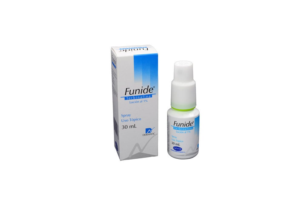 Funide En Loción 1% Caja Con Spray Con 30 mL Funide En Loción 1% Caja Con Spray Con 30 mL