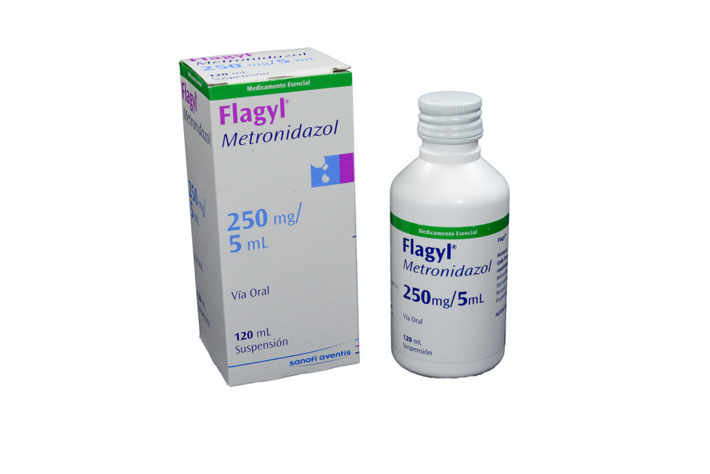 Flagyl Suspensión 250 mg Caja Con Frasco Con 120 mL