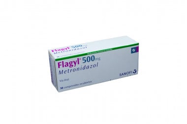 Flagyl 500 mg Caja Con 30 Comprimidos Recubiertos