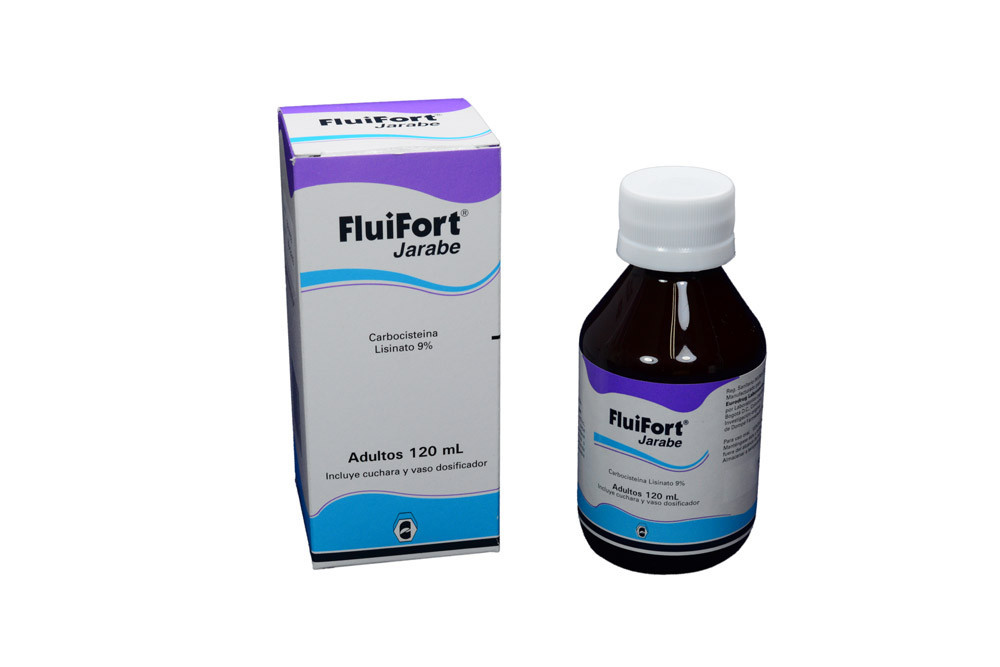 FluiFort 9% Jarabe Adultos Caja Con Frasco Con 120 mL