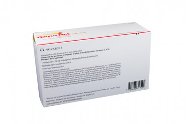 Galvus Met 50 / 1000 mg Caja Con 56 Comprimidos Recubiertos
