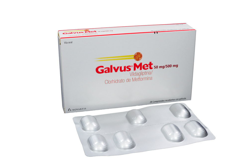 Galvus Met 50 / 500 mg Caja Con 28 Comprimidos Recubiertos