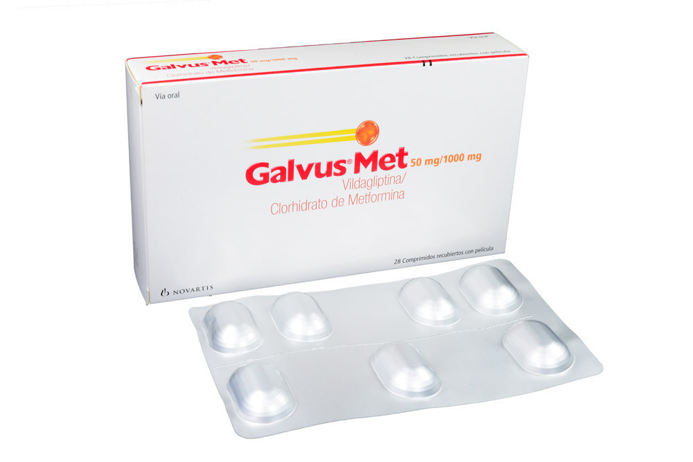 Galvus Met 50 mg / 100 mg Caja x 28 Comprimidos - Glucemia