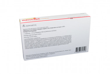 Galvus Met 50 / 1000 mg Caja Con 28 Comprimidos Recubiertos