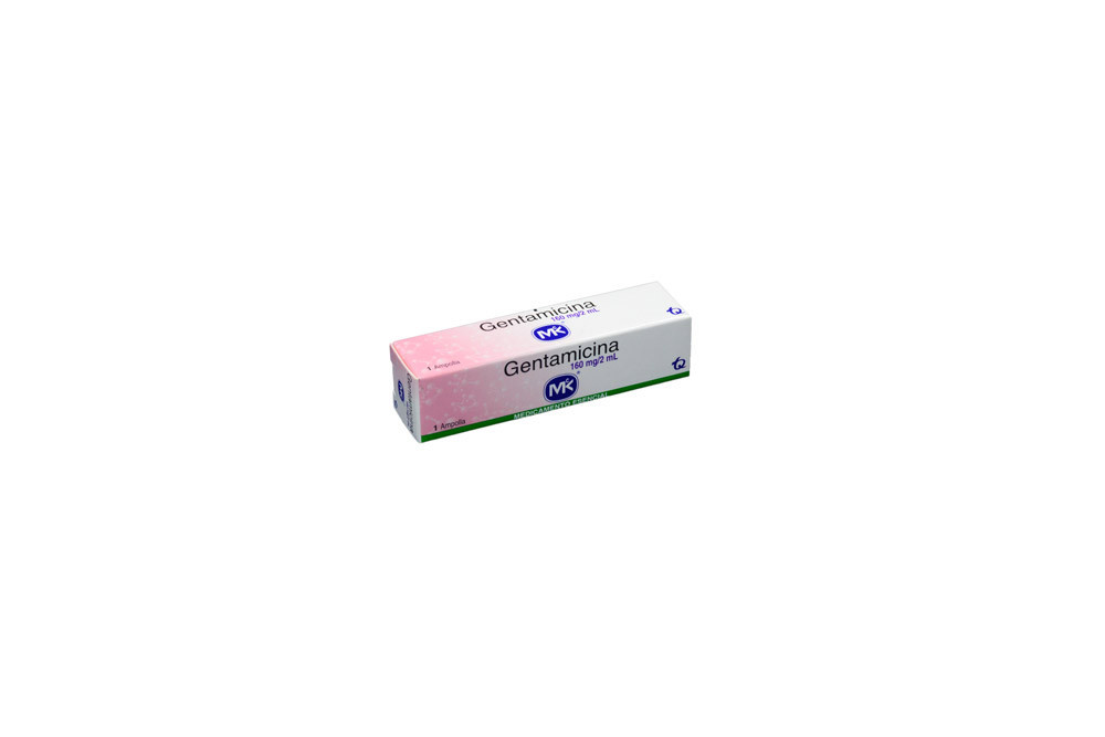 gentamicina 160 mg caja con 1 ampolla