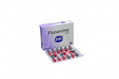 Flunarizina 5 mg Caja Con 30 Cápsulas