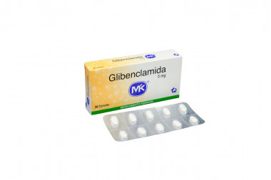 Glibenclamida 5 mg Caja x 30 Tabletas - Diabetes