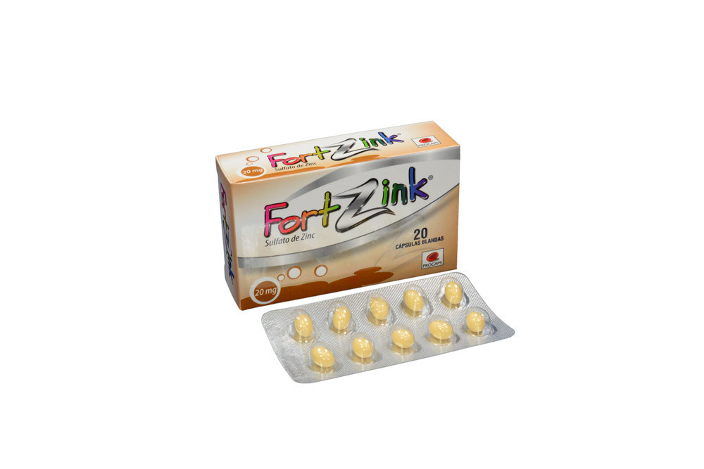 Fortzink 20 mg Caja Con 20 Cápsulas Blandas