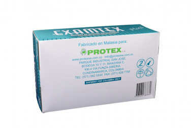 Guantes De Examen Examtex Plus Medianos Caja Con 100 Unidades