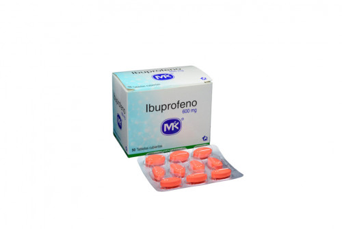 ibuprofeno 600 mg caja con 50 tabletas cubiertas