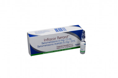 Inflacor Retard Suspensión Inyectable 6 / 6 mg Caja Con Ampolla De 2 mL Con Jeringa Descartable