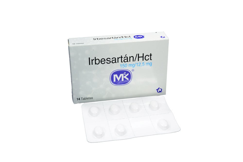 Irbesartán / Hct 150 / 12,5 mg Caja Con 14 Tabletas 