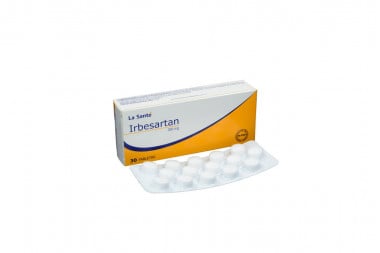 Irbesartan 300 mg Caja Con 30 Tabletas