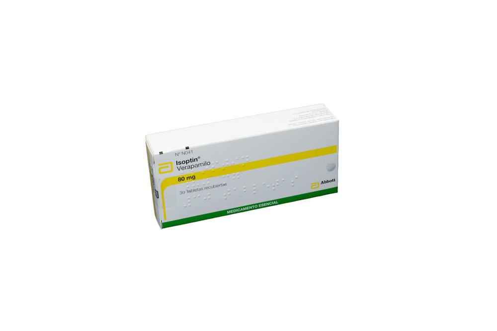 Isoptin 80 mg Caja Con 30 Tabletas Recubiertas