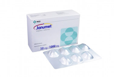 Janumet 50 / 1000 mg Caja Con 28 Tabletas Recubiertas