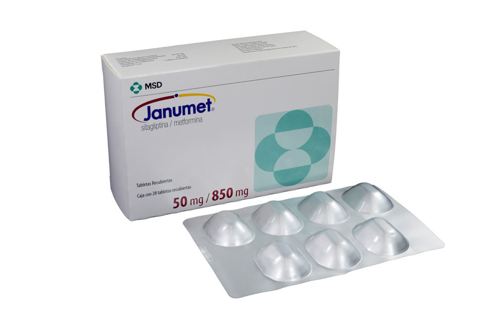 Janumet 50 / 850 mg Caja Con 28 Tabletas Recubiertas