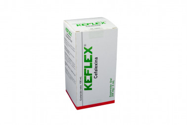 keflex 250 mg suspensión oral frasco con 100 ml