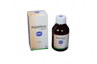 Ketotifeno 1 mg / 5 mL Jarabe Caja Con Frasco Con 100 mL