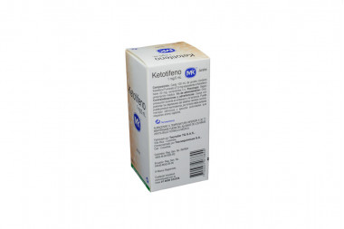 Ketotifeno Jarabe 1 mg / 5 mL Caja Con Frasco Con 100 mL