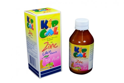 KID CAL Suspensión 7.5 / 300 mg / 100 UI/5 mL Caja Con Frasco Con 180 mL Sabor A Tuti Frutti