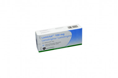 Lamictal 100 mg Caja Con 30 Tabletas Dispersables