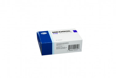 Medrol 4 mg Caja Con 30 Tabletas