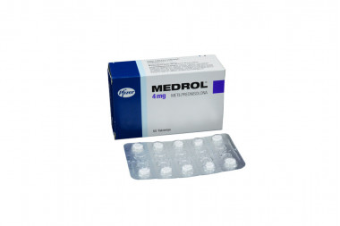 Medrol 4 mg Caja Con 50 Tabletas