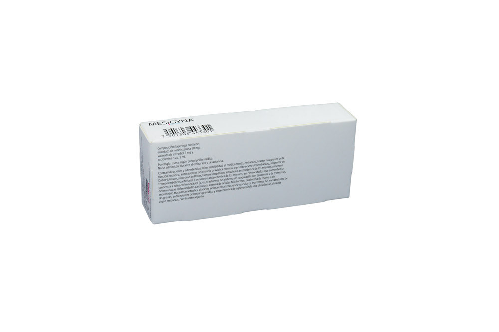 Mesigyna 50 / 5 mg Caja Con 1 Hypak De 1 mL