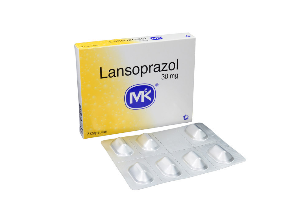 lansoprazol 30 mg caja con 7 cápsulas