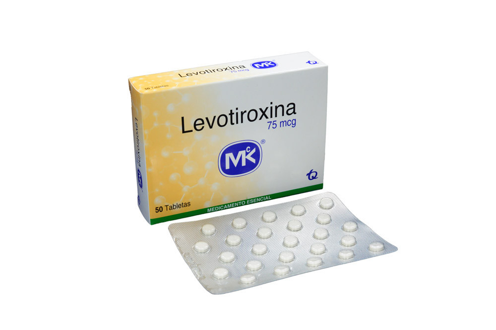Levotiroxina 75 mcg Caja Con 50 Tabletas