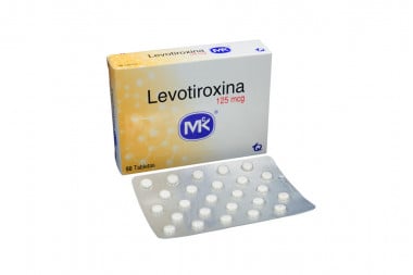 Levotiroxina 125 mcg Caja Con 50 Tabletas