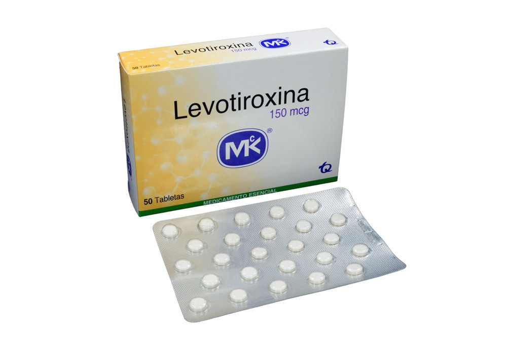 Levotiroxina 150 mcg Caja x 50 Tabletas – Hormona De Tiroides