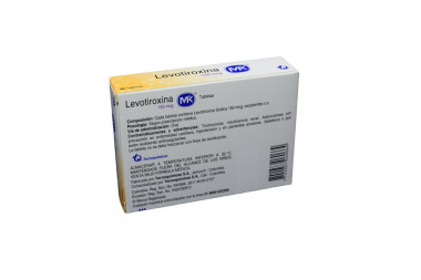 Levotiroxina 150 mcg Caja Con 50 Tabletas