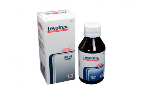 Levotrex Jarabe 2.5 mg / 5 mL Caja Con Frasco Con 120 mL - Sabor A Frutos Rojos