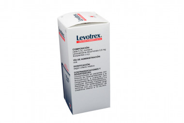 Levotrex Jarabe 2.5 mg / 5 mL Caja Con Frasco Con 120 mL - Sabor A Frutos Rojos