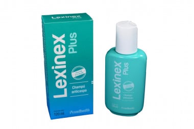 Lexinex Plus Caja Con Frasco Con 120 mL - Champú Anticaspa