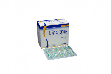 Lipogras 120 mg Caja Con 30 Cápsulas 