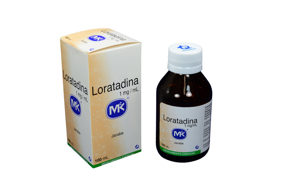 Loratadina 1 mg Caja Con Frasco x 100 mL Jarabe – Rinitis