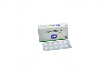 Lovastatina 20 mg Caja Con 10 Tabletas