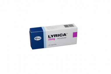 Lyrica 25 mg Caja Co 30 Cápsulas