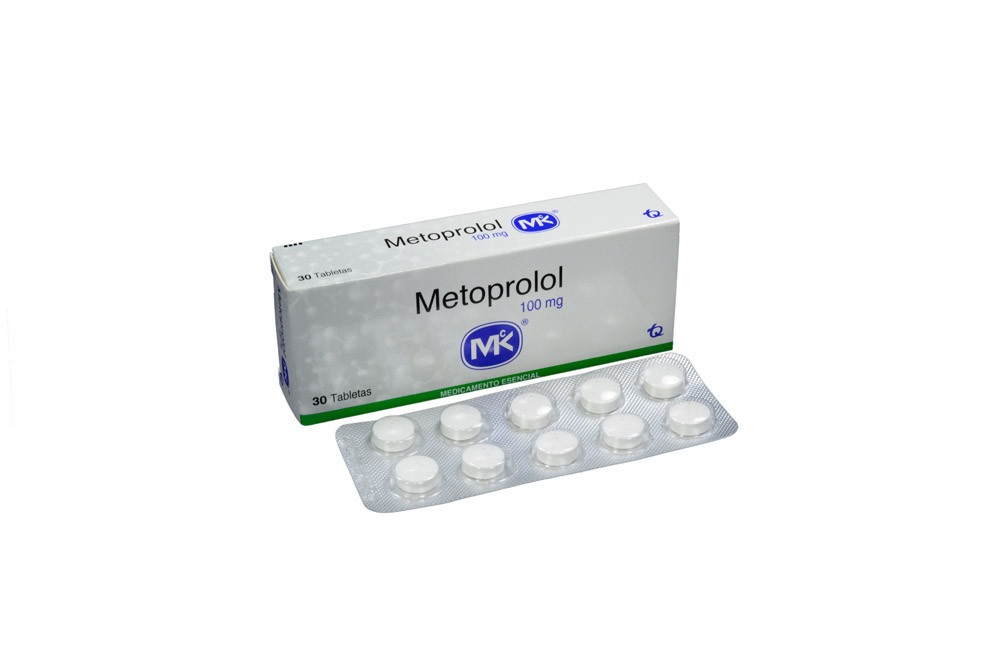 Metoprolol 100 mg Caja x 30 Tabletas – Antihipertensivo