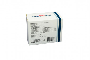 Metrozin 500 mg Caja Con 50 Cápsulas Blandas