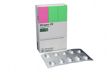 Mirapex Er 1.5 mg Caja x 30 Comprimidos De Liberación Prolongado - Boehringer Ingelheim