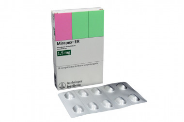 Mirapex ER 1.5 mg Caja Con 10 Comprimidos 