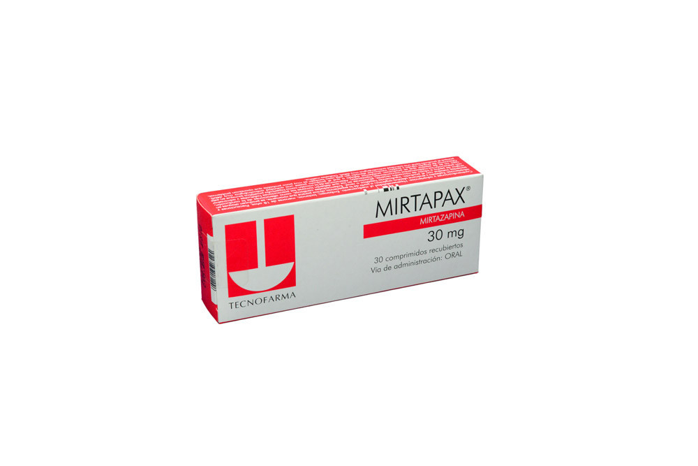 Mirtapax 30 mg Caja Con 30 Comprimidos Recubiertos